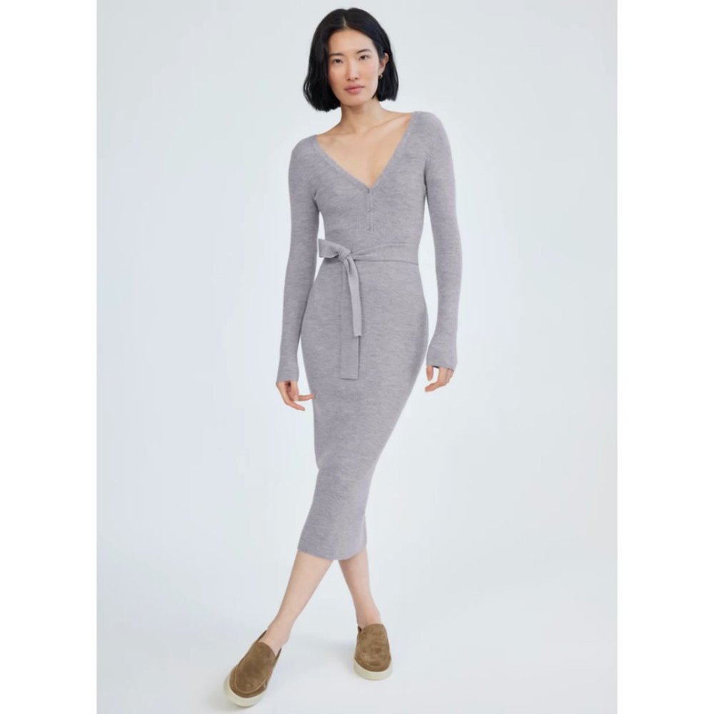 The Group Babaton Henley Sweater Dress  *Missing Belt Size S
